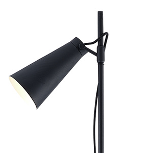 Lampadaire LED minimaliste en métal <span class=keywords><strong>noir</strong></span> abat-jour conique réglable Design <span class=keywords><strong>scandinave</strong></span> pour salon nordique lecture éclairage d'angle - Product Image 2