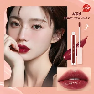 Pelembap Tipis dan Warna Cerah Lip Glaze Velvet Mist Labial Matte Grosir Merek Sendiri Labial Glaze Kosmetik Cair Lip Kiss Beauty