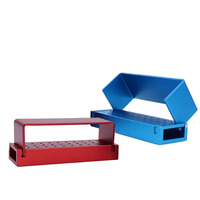 Boîte de désinfection pour porte-fraiseurs dentaires en diamant FG à 30 trous, autoclave, porte-fraiseurs en aluminium, outils dentaires