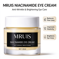 MRUIS Krim Mata Niacinamide Anti Kerut Mencerahkan Mengencangkan Mengurangi Kantung Mata Gelap Perawatan Kulit Rutinitas Kecantikan Semua Jenis KulitOD