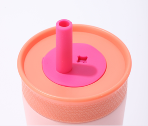 Portable 12oz 355ml Insulated Kids Water Bottle BPA-Free Spill-Resistant Lid Flexible Straw Stainless Steel <strong>Cup</strong> - Product Image 3