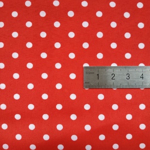 Chất Lượng Cao 100% <span class=keywords><strong>Polyester</strong></span> Đồng Bằng Nhỏ Polka Dot Thiết Kế In Vải Cho Túi Mũ Đồ Chơi - Product Image 4