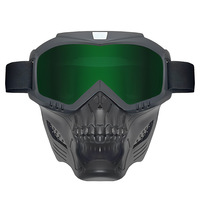 Masque de moto tout-en-un, lunettes tactiques anti-poussière et anti-sable, lunettes de soudage électriques anti-éblouissement et anti-éclaboussures