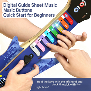 Kit de Matériel de <span class=keywords><strong>Guitare</strong></span> Électrique à Assembler Soi-même en Bois Yuglow – Instrument Éducatif Scientifique et Technologique pour Enfants Garçons et Filles - Product Image 5