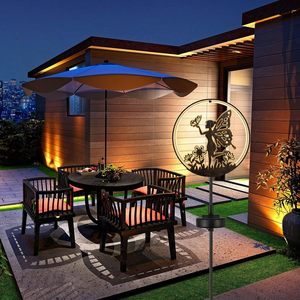 مصباح حديقة خارجي صغير مقاوم للماء يعمل بالطاقة الشمسية مع التحكم الصوتي على شكل حيوان لتزيين ممرات الحدائق في عيد الميلاد - Product Image 5