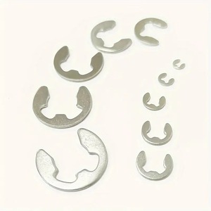 304 Stainless Steel <b>E</b> <b>Clip</b> External Retaining Ring Washer Assorted Kit 200Pcs 1.5Mm To 10Mm For Shaft Applications - Product Image 5