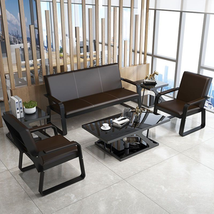 Commercial Furniture Waiting Area Furniture Gold Wood Frame Leather Double <b>Seats</b> Public Airport Hospital Waiting Room Chair - Product Image 5