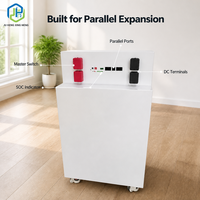 Batterie de stockage d'énergie solaire domestique de type split 15kWh/16kWh 51.2V LiFePO4 (phosphate de fer et de lithium) avec BMS CAN, batterie lithium hors réseau