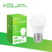 Ampoule LED G45 Globe en gros 5W E27 450Lm 100-265V en plastique recouvert d'aluminium PC DOB à courant constant pour usine