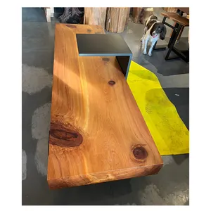 Table à thé en bois massif haute densité robuste et bon marché pour meubles de salon