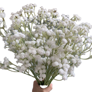 Flores de Látex Gypsophila Real Touch Feitas à Mão Brancas para Volta às Aulas Modernas da Marca YUNJIN Preço de Atacado de Fábrica - Product Image 1