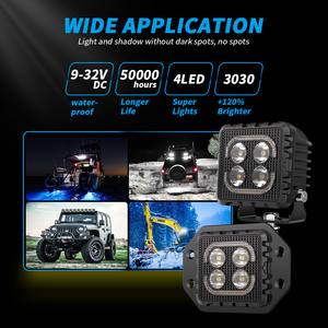 Nueva Luz de Trabajo LED Cuadrada DXZ BF3-A4 de 3 Pulgadas y 20W para Vehículos de Ingeniería, Camiones Todoterreno, Luces de Conducción/Proyector/Niebla/Advertencia - Product Image 5