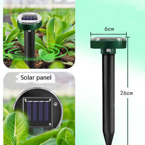 Ahuyentador ultrasónico solar 2026 para animales, repelente sónico de plagas para exteriores, impermeable, para topos, roedores, gophers, serpientes, césped y granjas - Product Image 3