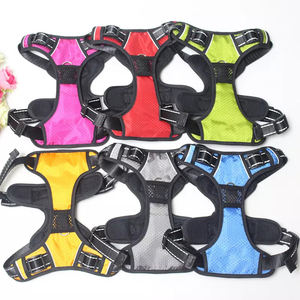 犬用ハーネスセット反射空気メッシュポリエステル多色カスタム耐久性のあるデザイン - Product Image 1