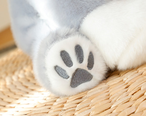 Peluche <span class=keywords><strong>Husky</strong></span> Seduto Super Carino e Soffice con Imbottitura in Morbido Peluche e Cotone PP - Product Image 4