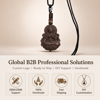 Collier d'encens au Borneol fait main, pendentif Bouddha Tara Verte, à base de plantes naturelles, OEM, marque privée, amulette spirituelle porte-bonheur et de protection