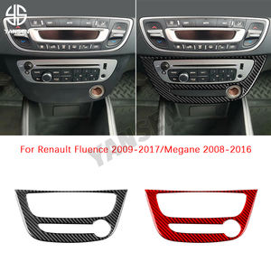 Pegatina embellecedora de CD de Control Central de coche de fibra de carbono para Renault Fluence Megane <span class=keywords><strong>RS</strong></span> 2009 2010 2011 <span class=keywords><strong>2012</strong></span> 2013 2014 2015 - Product Image 2
