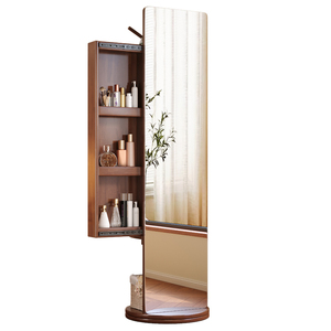 Espejo de cuerpo entero moderno de madera maciza con perchero giratorio y tocador <span class=keywords><strong>para</strong></span> dormitorios y hoteles/apartamentos - Product Image 5