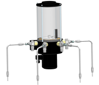 Pompe à graisse haute pression triphasée à piston KAITIAN KWB-D à 6 sorties pour usage industriel et construction en acier