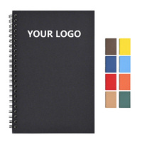 Carnet à spirales A5 personnalisé, bloc-notes minimaliste B5, journaux lignés pour l'école, fournitures cadeaux