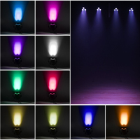 Système d'éclairage LED Wash 12 pièces * 4 en 1, kit d'éclairage Par pour DJ, discothèque, comprend un support, un sac de transport et une télécommande
