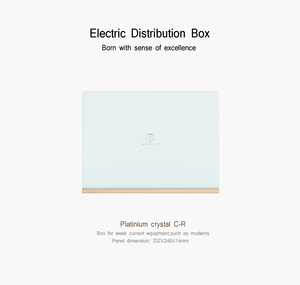 תיבת מולטימדיה מתכת C-R ממצה עם מודול שקע וטלוויזיה, נתב/מודם סוגר - Product Image 2