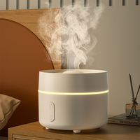 Diffuseur d'huiles essentielles USB mini ultrasonique en plastique, vente en gros, avec lumière LED à 7 couleurs changeantes, silencieux, pour usage domestique, garantie 1 an