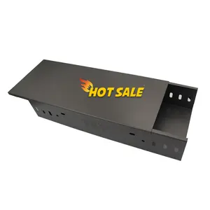 Support Multi-Specification Customized Galvanised Steel Black Coated Fireproof Cable Trunking Tray