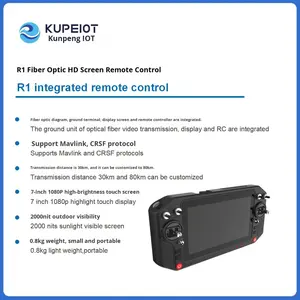 Дрон FPV с пластиковым волоконно-оптическим экраном высокой четкости, дистанционное управление 30-80 км, легкий портативный - Product Image 5