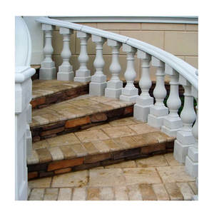 Barandilla <span class=keywords><strong>de</strong></span> escalera moderna tallada a mano personalizada, <span class=keywords><strong>precio</strong></span> <span class=keywords><strong>de</strong></span> balaustre <span class=keywords><strong>de</strong></span> balcón <span class=keywords><strong>de</strong></span> <span class=keywords><strong>granito</strong></span> blanco y mármol - Product Image 4