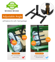 Compacteur de poubelle durable le plus vendu combinaison de presse standard ménage manuel compacteur de poubelle poubelle poubelle de recyclage de jardin