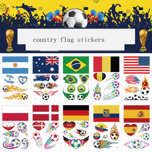 ขายตรงจากโรงงาน ธงชาติคุณภาพสูง ธงเชียร์ สติ๊กเกอร์ลายสัก สำหรับงานปาร์ตี้ บาร์ และกิจกรรมฟุตบอล - Product Image 4