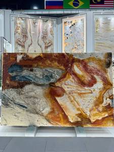 Marbre brun Dunhuang Frescos marbre pierre naturelle avec un design moderne pour les projets hôteliers - Product Image 3