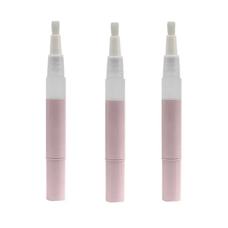 3ml cosmetici penna vuota, sbiancamento dei denti gel penna, penna lucidalabbra, alluminio metallo penna con diversi applicatori