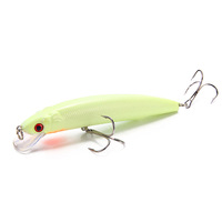 Leurres de pêche méné 12cm/17g leurres durs flottants lumineux Simulation leurres artificiels matériel de pêche en eau de mer d'eau douce