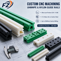 Rails de guidage de chaîne en UHMWPE usinés sur mesure par CNC, blocs coulissants en nylon résistants à l'usure, bandes de convoyeur en plastique usinées