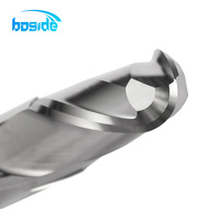 Fraise à queue sphérique en carbure monobloc à 2 dents HRC55 pour usinage CNC et gravure de moules métalliques