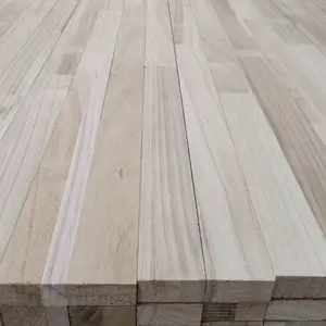 ठोस लकड़ी प्रोफ़ाइल लकड़ी चिनार लकड़ी देवदार उंगली संयुक्त पाउलाउनिया बोर्ड