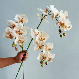 ดอกไม้ประดิษฐ์ขายส่ง 83 ซม. ทำด้วยมือจากยางลาเท็กซ์ กล้วยไม้ฟาแลนนอปซิส สำหรับตกแต่งบ้าน ปีใหม่ - Product Image 2