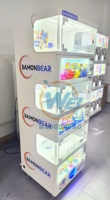 Máquina expendedora de cápsulas metálicas de triple plataforma Wangerbao Gachapon, oferta especial directa de fábrica, para juguetes de 100-120 mm