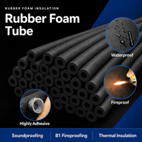 Tube isolant thermique en mousse de caoutchouc coloré Walda pour la climatisation et la réfrigération, isolation de tuyaux en cuivre
