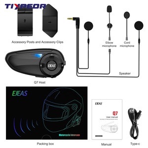 Intercomunicador para Motocicletas TIYPEOR <span class=keywords><strong>EJEAS</strong></span> <span class=keywords><strong>Q7</strong></span>, Radio FM Full Duplex, Impermeable, Bluetooth - Product Image 5