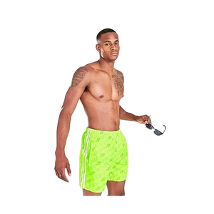 Shorts de Baño para Hombre con Estampado Completo Trefoil Originals, Color Verde Señal |   100% Auténtico Hecho en Vietnam Modelo MSS-GJ9075 - Product Image 1