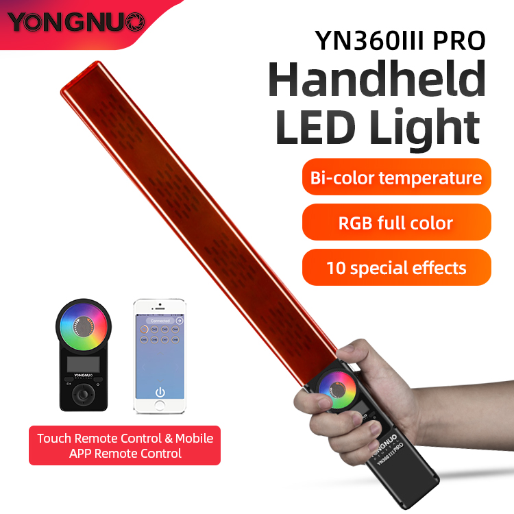 YONGNUO YN360III Pro LED RGBビデオライト 3200-5500K色温度