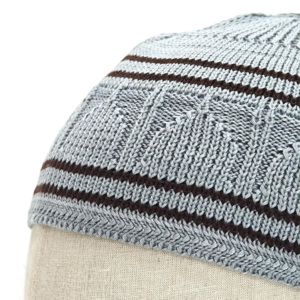 หมวกไหมพรมถักโคเปียคูฟีสำหรับมุสลิมชายหลากสีทนทาน - Product Image 2