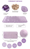 Compresse oculaire chauffante lestée pour aromathérapie, 500g, aux graines de lin et lavande, pour soulager la douleur et les yeux gonflés (sinusite)