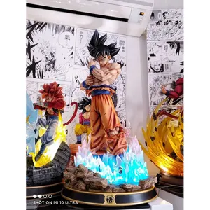 Home Decoration Hot Sale Dragon Ball Z Custom Life Size 1:1 Fiberglass Resin Dragon Ball Vegeta Statue Goku Sculpture For Sale
