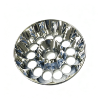 Réflecteur LED personnalisé à 14 lampes en alliage d'aluminium, usinage CNC de haute précision, traitement d'échantillons de dessins