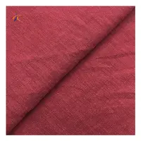Doğal keten pamuk dokuma krep şantuk tekstil % 30% pamuk 70% keten kumaş elbise yapmak için