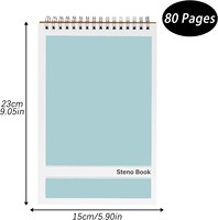 Cuadernos Personalizados con Impresión, 6x9 Pulgadas, 80 Hojas, Espiral Superior, para Escribir Notas para la Escuela, Universidad u Oficina